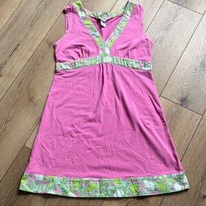 LILLY PULITZER Lanora Stretch Shift Dress Size M Fresh Citrus